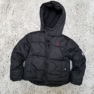 Nautica Black Boys Puffer Jacket with Hood Size 3T